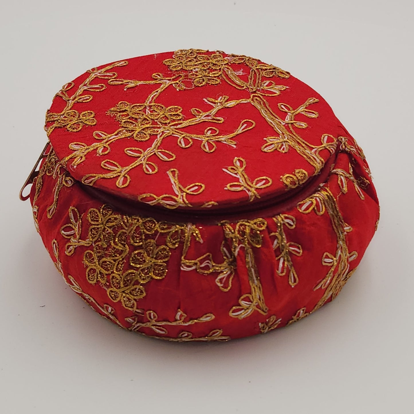 Zippered Silk Potli