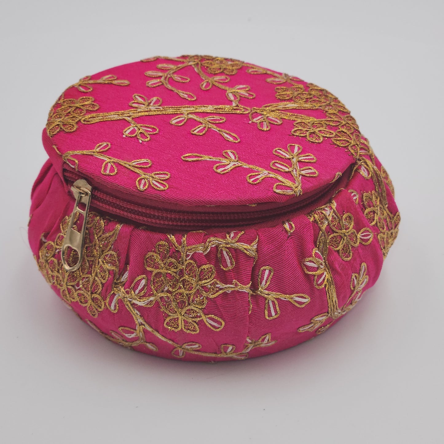 Zippered Silk Potli