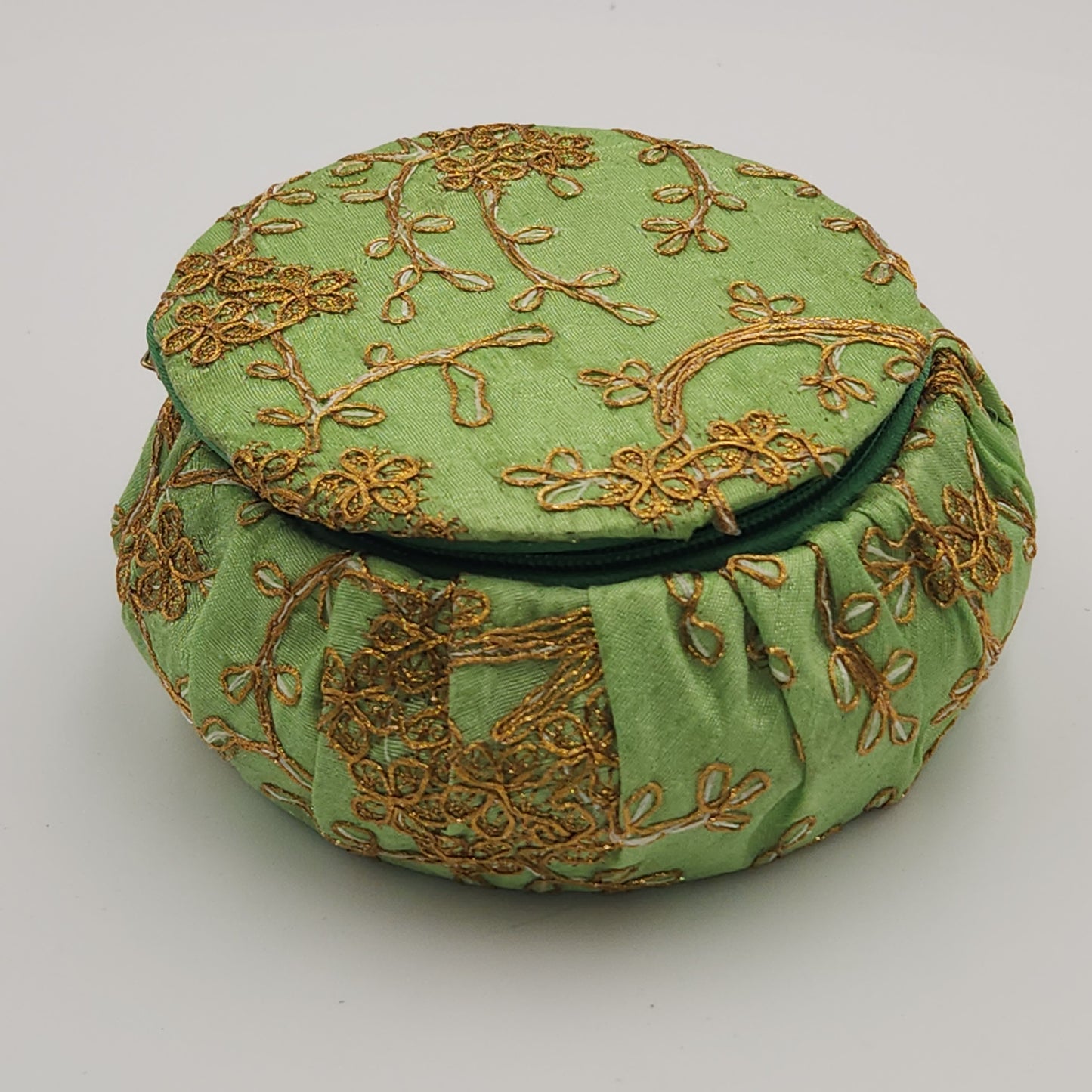 Zippered Silk Potli