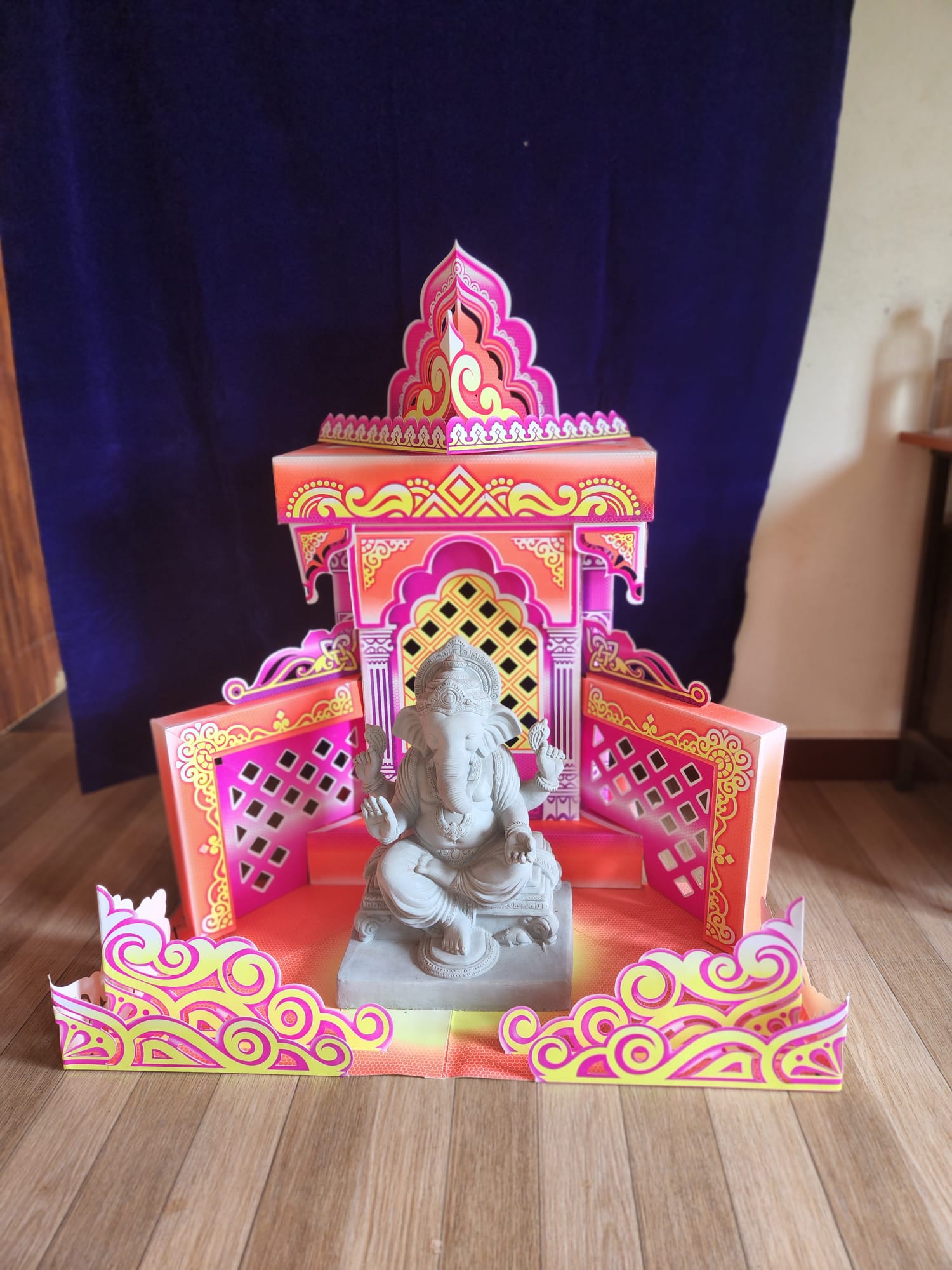 Ganpati Decoration Open Makhar