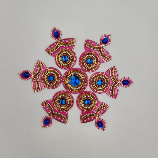 Diwali Acrylic Rangolis Diya